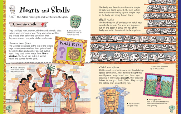 Aztec Riddles List The Gruesome Truth About The Aztecs - Matt Buckingham Illustration