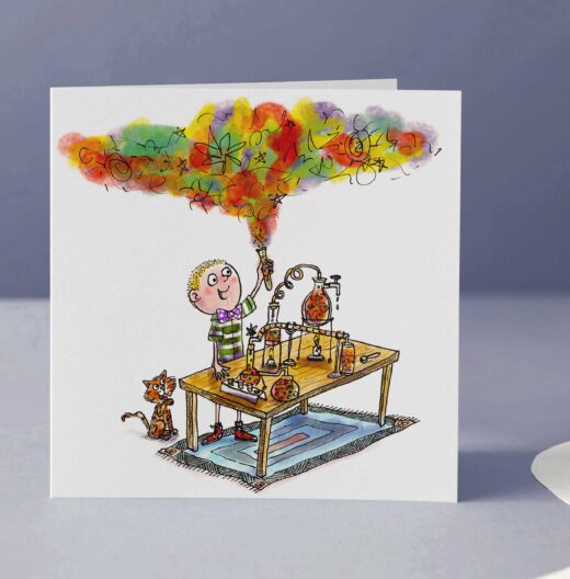 mad scientist card