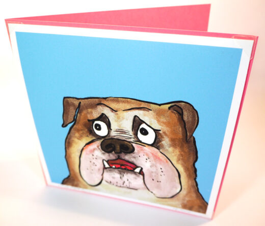 Bulldog card and print