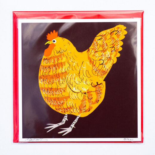 Red hen card by matt buckingham