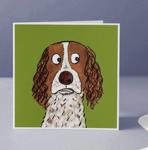 spaniel dog card