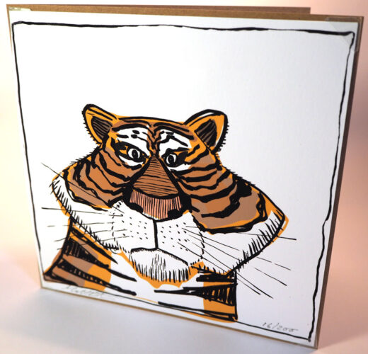 Unusual Tiger Card