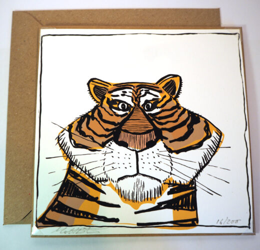 Unique Tiger Card