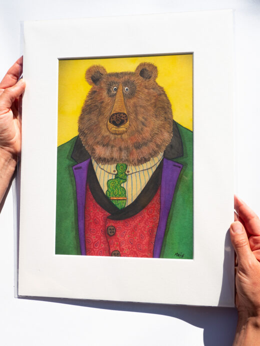 bear artist print by matt buckingham