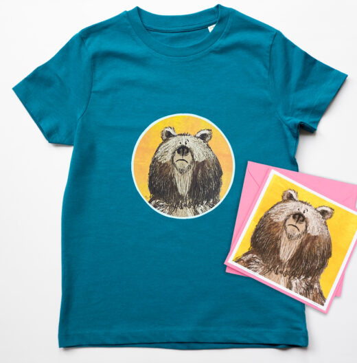 Organic Bear T-shirt and Card
