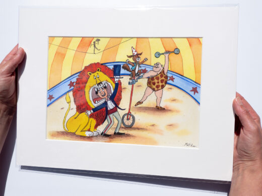 circus artist print by matt buckingham
