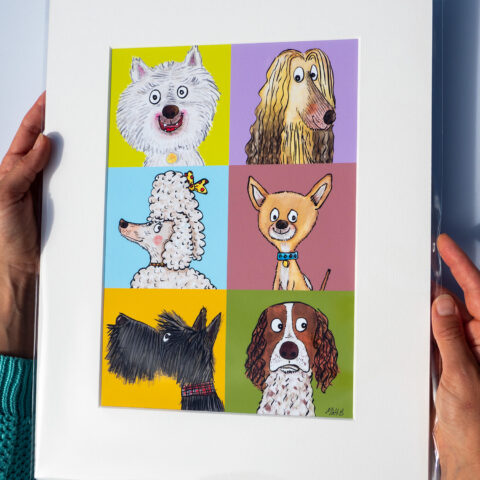 dogs artist print by matt buckingham