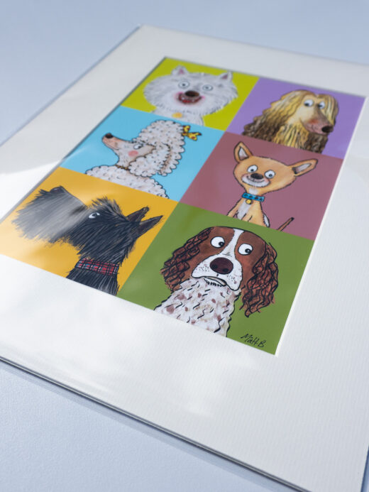 dogs artist print by matt buckingham
