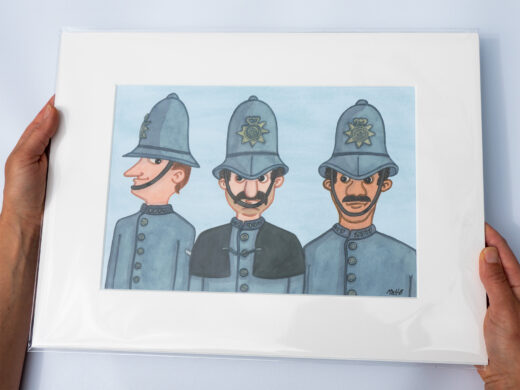 police bobbies artist print by matt buckingham
