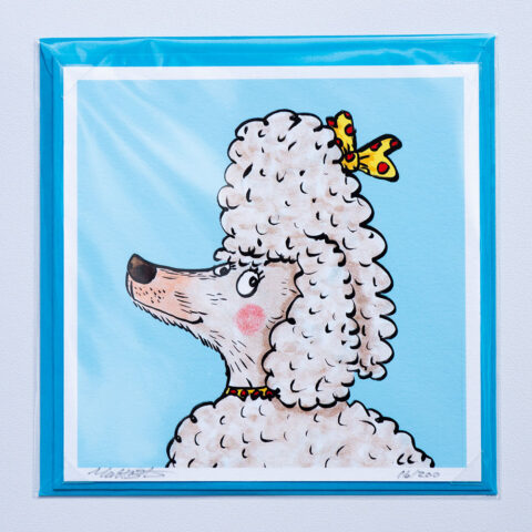 Poodle card by Matt Buckingham