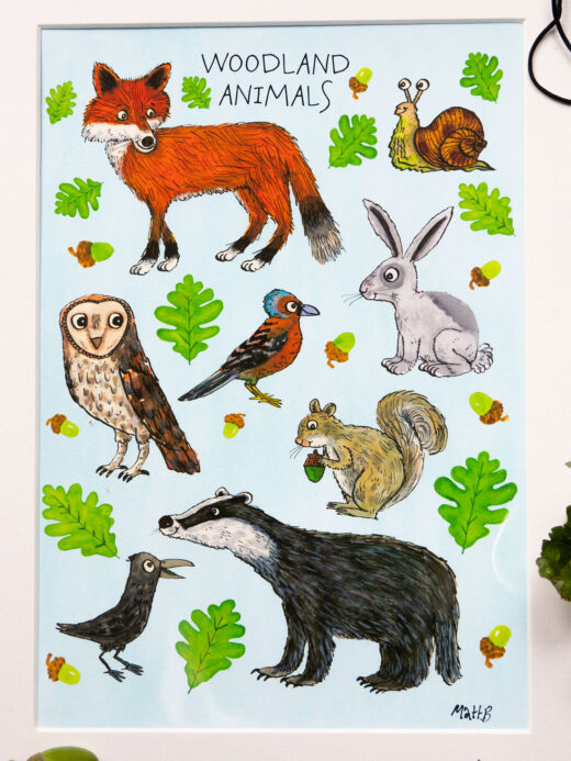 woodland-animals-print-by-matt-buckingham
