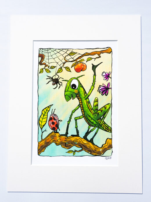 Grasshopper Print by Matt Buckingham
