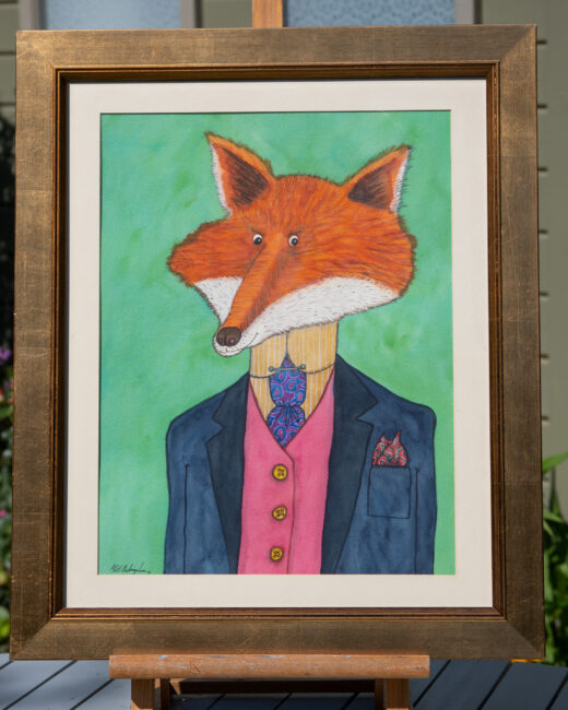 Civilised Beasts -Fox original art by Matt Buckingham