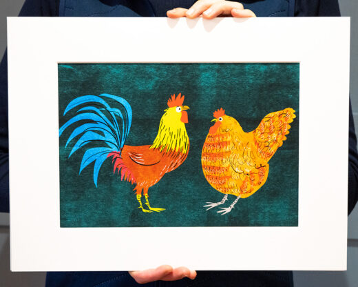 chickens art print by Matt Buckingham