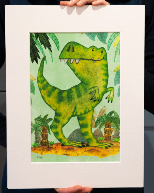 t-rex artist print by Matt Buckingham