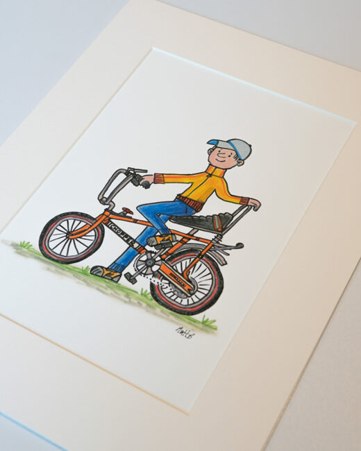 Chopper bike artist print