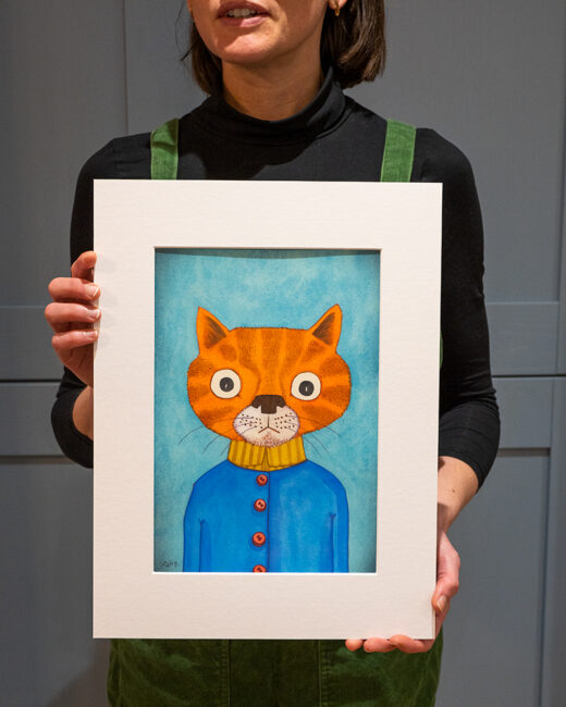 cat artist print by Matt Buckingham