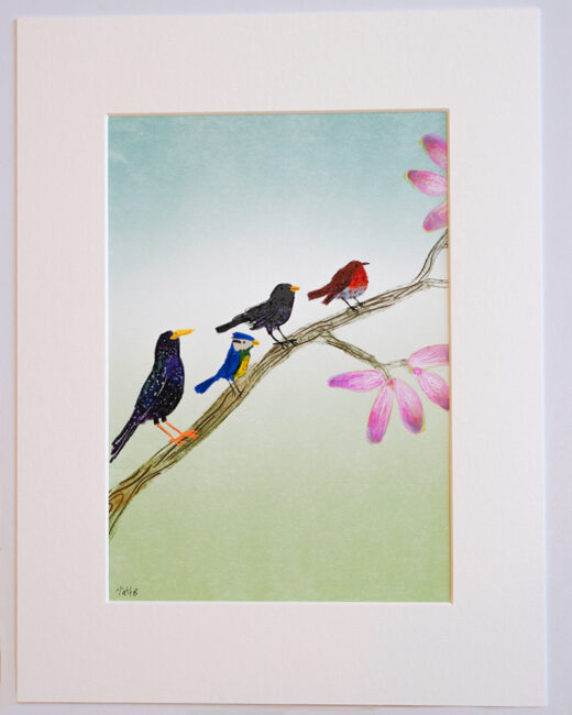 little birds artist print by Matt Buckingham