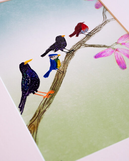 birds artist print by Matt Buckingham