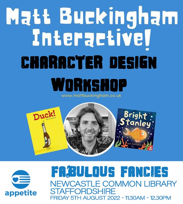 This Friday 5th August I'm taking part in the @appetite_stoke 'Fabulous Fancies' event at Newcastle Common Library.

My session is a fun character design workshop for any budding artist aged 8+.
Session runs from 11.30am - until 12.30pm.

Tickets and info can be found via the link below:

https://www.appetite.org.uk/event/newcastle-common-fabulous-fancies/

#library #libraries #stokeontrent #newcastleunderlyme