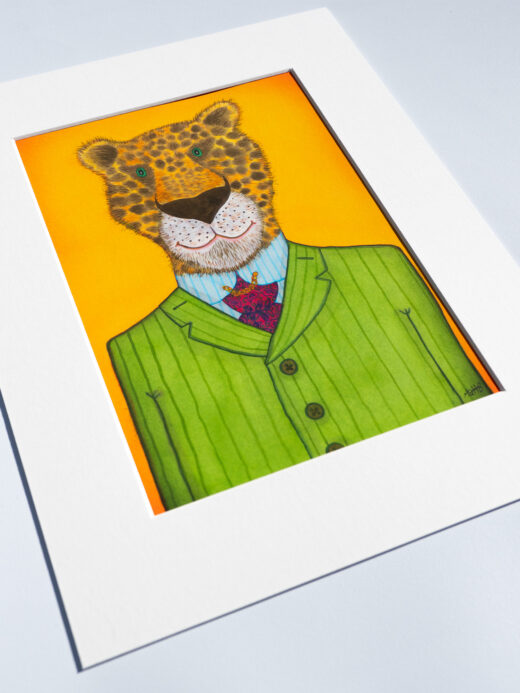 lavish leopard artist print by Matt Buckingham