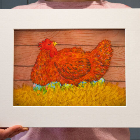 Mother Hen artist print by illustrator Matt Buckingham