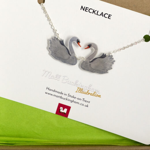 Swan necklace - wildlife lovers