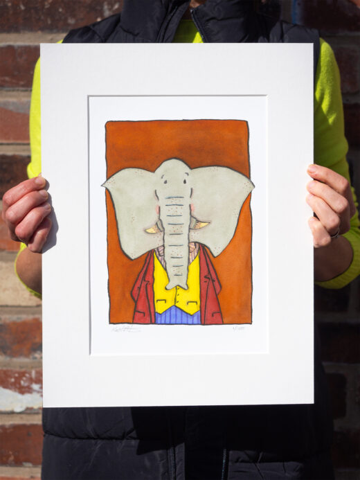 elephant artist print by Illustrator Matt Buckingham